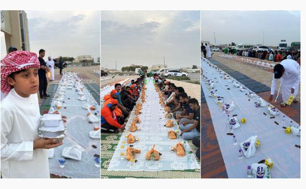 Look: Emirati families, expats come together to serve iftar to fasting Muslims