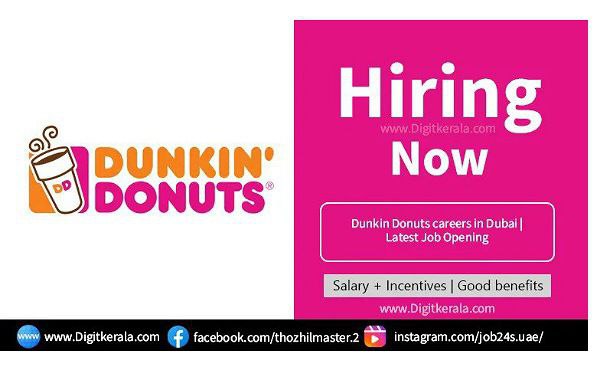 Dunkin Donuts careers in Dubai | Latest Job Opening 2024