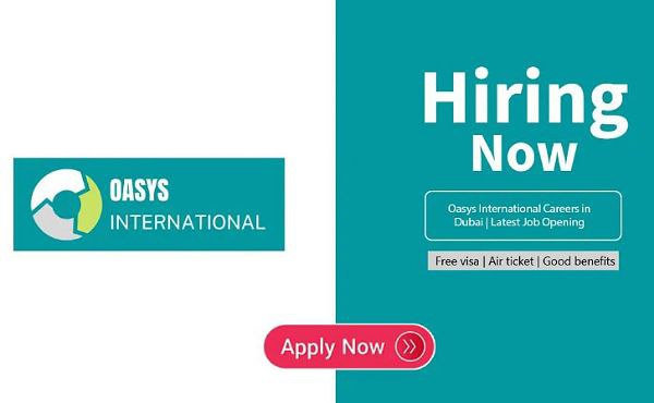 Oasys International Group Latest Jobs 2023