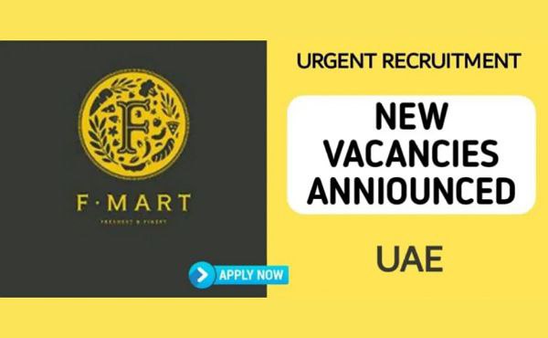 F-MART NOW HIRING STAFF IN UAE